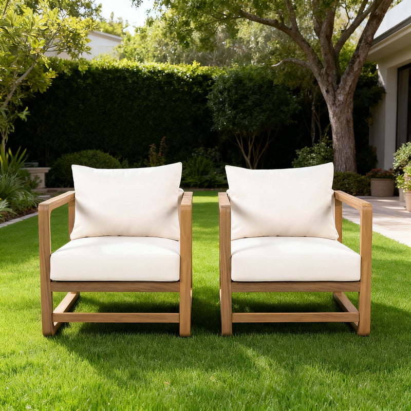 Outdoor Lounge Chair With Oversized Cushion Set For Patio - R&R Furniture Gallery (Fountain Valley, CA)