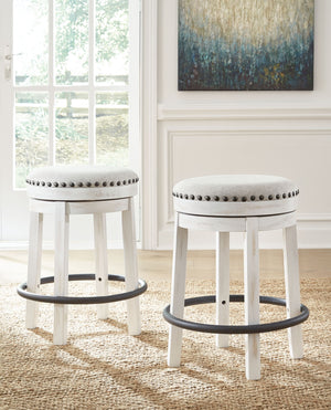 Valebeck - Upholstered Swivel Stool - R&R Furniture Gallery (Fountain Valley, CA)