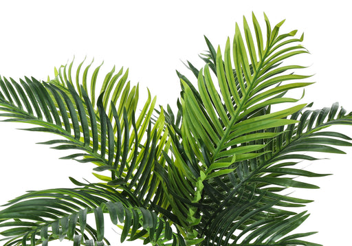 34" Tall, Artificial Plant, Palm Tree, Indoor, Faux, Fake, Floor, Greenery, Potted, Real Touch, Decorative - Green / Black - R&R Furniture Gallery (Fountain Valley, CA)