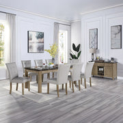 Charnell - Server - Marble Top & Oak - R&R Furniture Gallery (Fountain Valley, CA)
