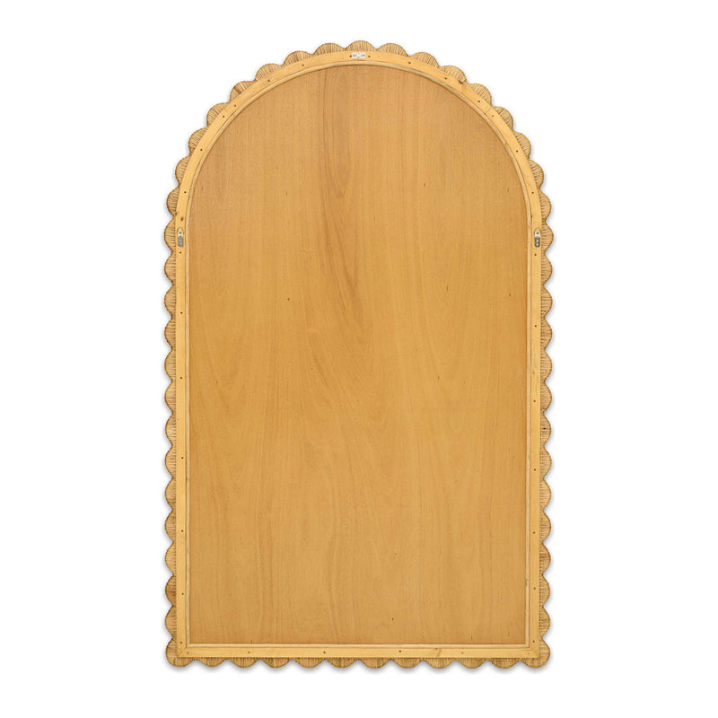 Bama - Rattan Arched Wall Mirror - Natural - R&R Furniture Gallery (Fountain Valley, CA)
