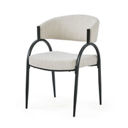Contemporary Upholstered Dining Chairs With Metal Legs (Set of 2) - R&R Furniture Gallery (Fountain Valley, CA)