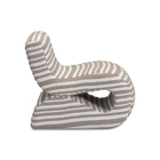 Senna - Jacquard Organic Stripes Accent Chair - Taupe - R&R Furniture Gallery (Fountain Valley, CA)