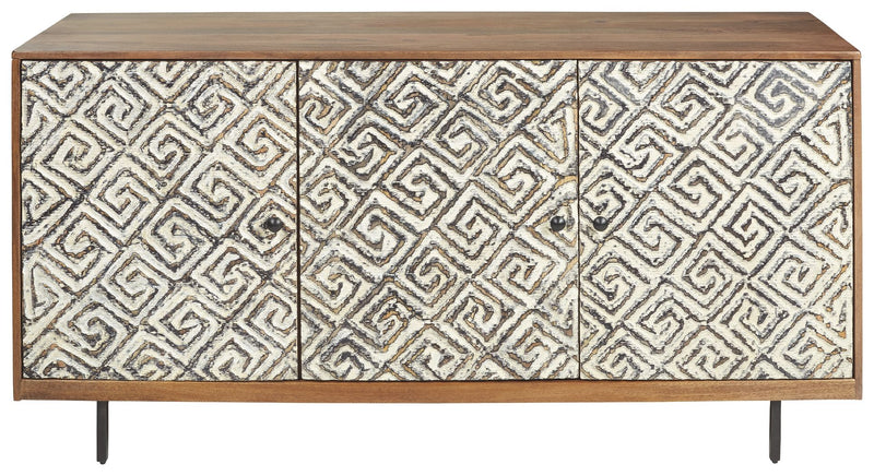 Kerrings - Accent Cabinet - Brown / Black / White - R&R Furniture Gallery (Fountain Valley, CA)