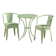 3 Piece Bistro Set With Table And 2 Chairs - Green - R&R Furniture Gallery (Fountain Valley, CA)