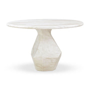 Esme - 48" Indoor / Outdoor Round Dining Table - White - R&R Furniture Gallery (Fountain Valley, CA)