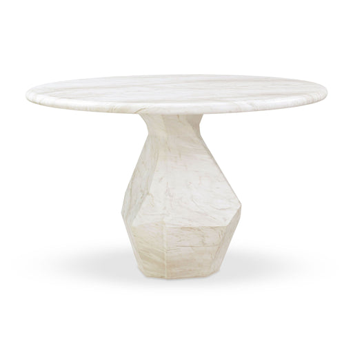 Esme - 48" Indoor / Outdoor Round Dining Table - White - R&R Furniture Gallery (Fountain Valley, CA)