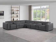 1224 - 8-Piece U-Shaped Sectional Sofa In With 4 Power Recliners & Power Headrests - R&R Furniture Gallery (Fountain Valley, CA)
