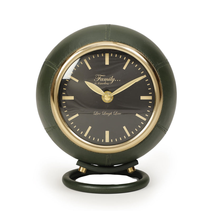 Draper - Designer Standing Accent Clock - Dark Green - R&R Furniture Gallery (Fountain Valley, CA)