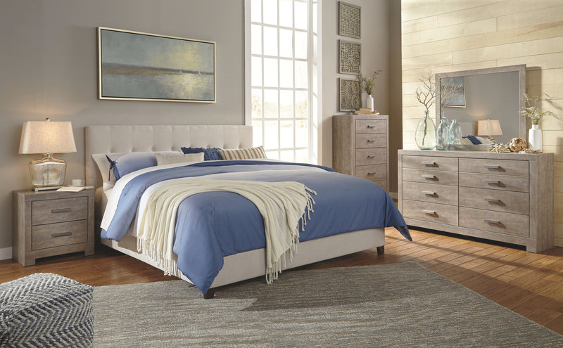 Culverbach - Two Drawer Night Stand - Gray - R&R Furniture Gallery (Fountain Valley, CA)