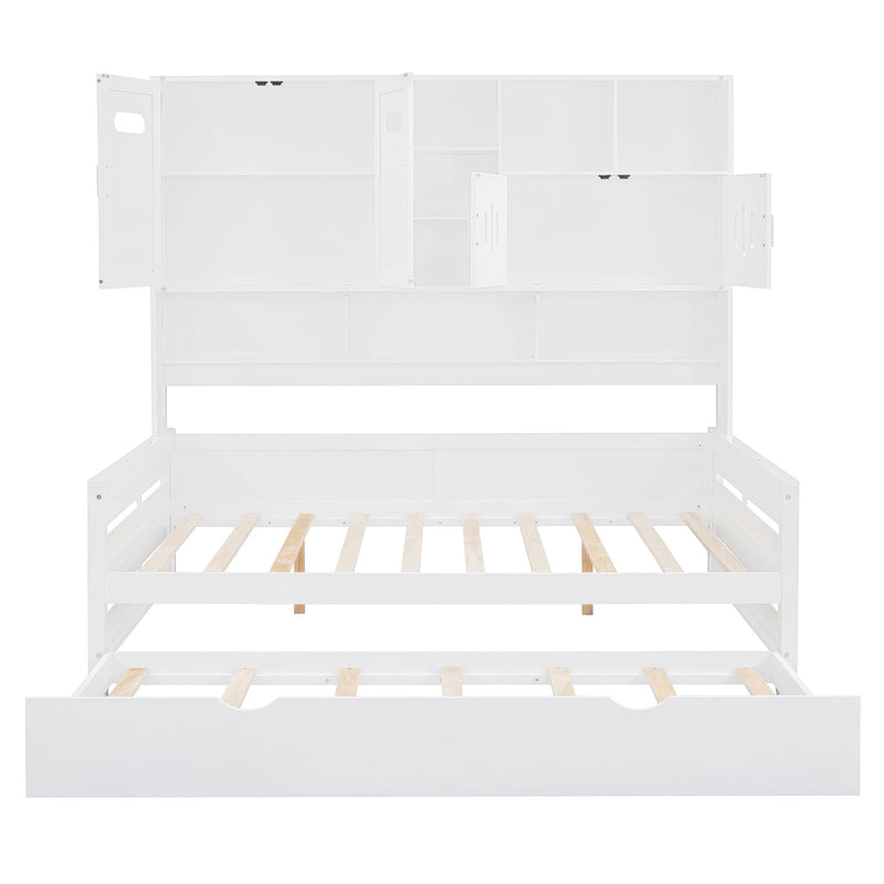 Daybed With All-In-One Cabinet And Shelf - R&R Furniture Gallery (Fountain Valley, CA)