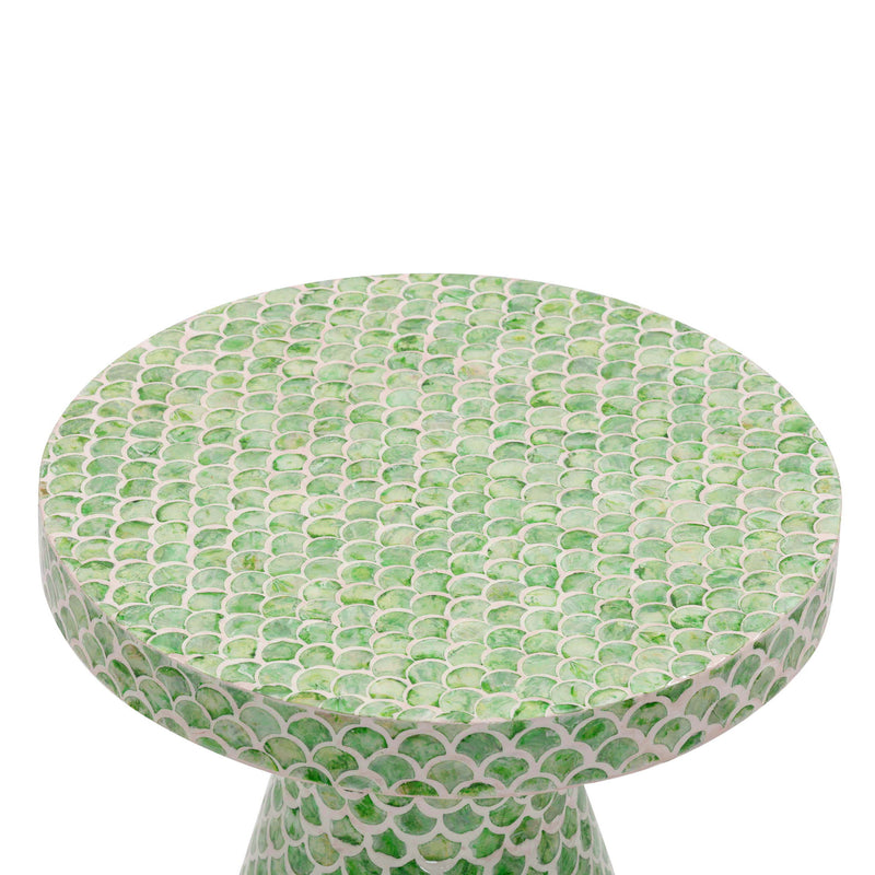 Halio - Checkered Shell Side Table - R&R Furniture Gallery (Fountain Valley, CA)