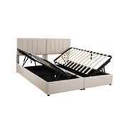 Upholstered Platform Bed With A Hydraulic Storage System - R&R Furniture Gallery (Fountain Valley, CA)