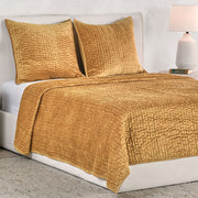 Bari - Velvet Quilt Set - R&R Furniture Gallery (Fountain Valley, CA)