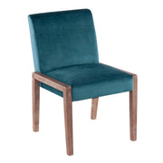 Pair of Lumi Source Carmen contemporary chairs with sleek modern design and fabric upholstery, set of two for stylish living spaces.