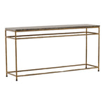 Anselmo - Console Table - Brown And Green And Antique Brass