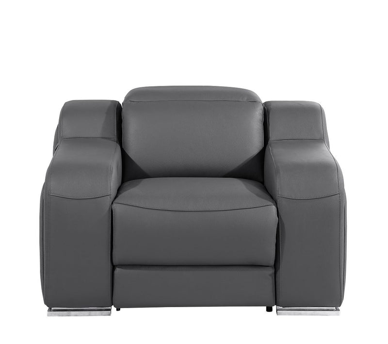 1116 - 6-Piece Modular Power Reclining Sofa, Loveseat & Chair Set In With 6 Power Recliners & Power Headrests