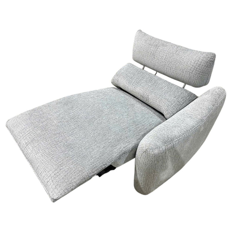 Fullar - RAF Modular Power Motion Recliner - Light Gary Chenille - R&R Furniture Gallery (Fountain Valley, CA)