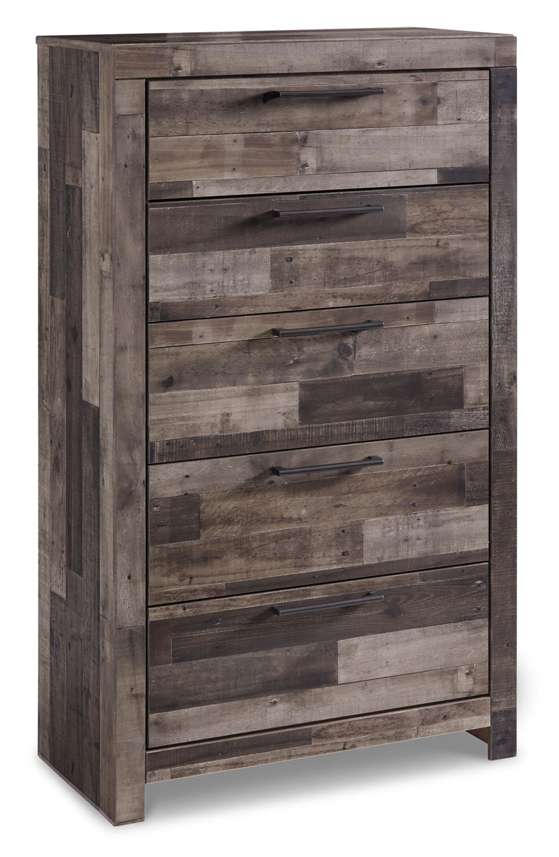 Derekson - Five Drawer Chest - Multi Gray - R&R Furniture Gallery (Fountain Valley, CA)