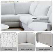 Tarrance - Modular Wedge - Gray - R&R Furniture Gallery (Fountain Valley, CA)