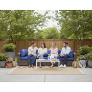 Luxurious Wicker Patio Sectional With Weather Resistant Sunbrella Cushions - R&R Furniture Gallery (Fountain Valley, CA)