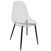 Lumi Source Clara 5-piece mid-century modern dining set with wooden table and matching chairs for stylish dining room decor.