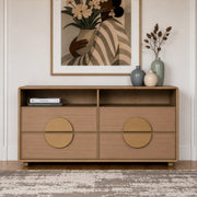Sergio - Modern Natural Oak 4-Piece Bedroom Set — view 4