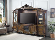 Latisha - Entertainment Center - Antique Oak - R&R Furniture Gallery (Fountain Valley, CA)