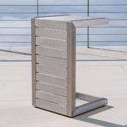 Aluminum Outdoor C - Shaped Side Table For Patio - R&R Furniture Gallery (Fountain Valley, CA)
