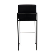 Lumi Source Fuji contemporary high back barstool with elegant design, featuring a sleek wooden frame and cushioned seat.