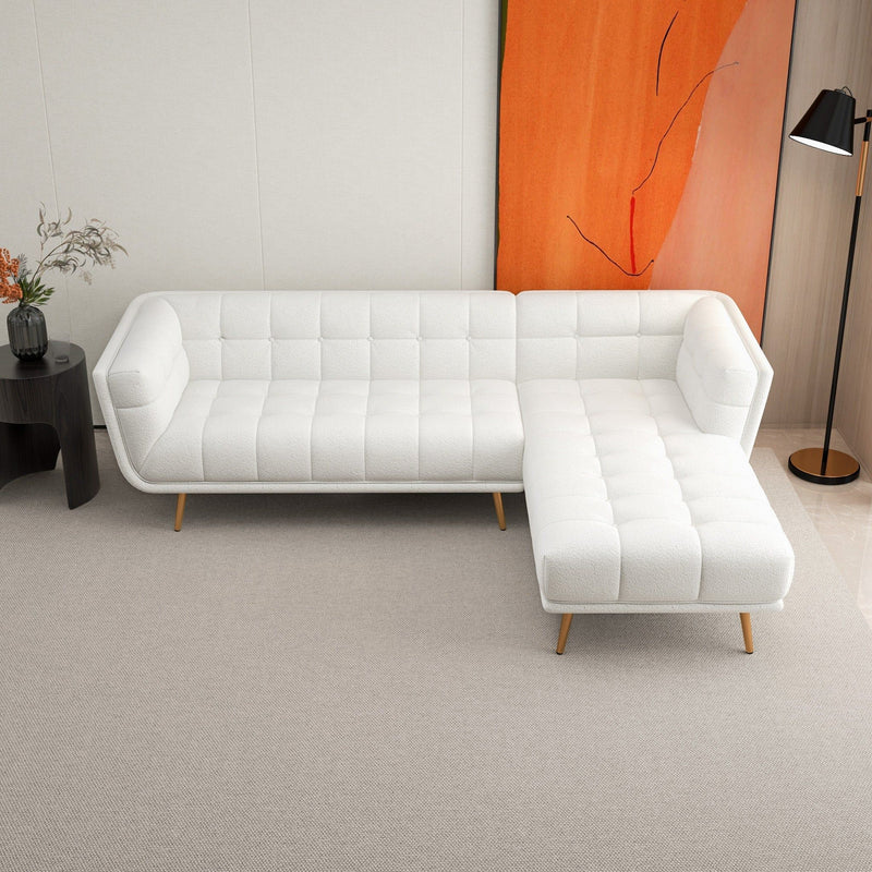 Addison - L Shape Sectional Sofa Tufted - R&R Furniture Gallery (Fountain Valley, CA)