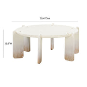 Gloria - Coffee Table - Cream - R&R Furniture Gallery (Fountain Valley, CA)