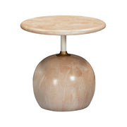 Mire - Faux Marble Side Table - Rose - R&R Furniture Gallery (Fountain Valley, CA)