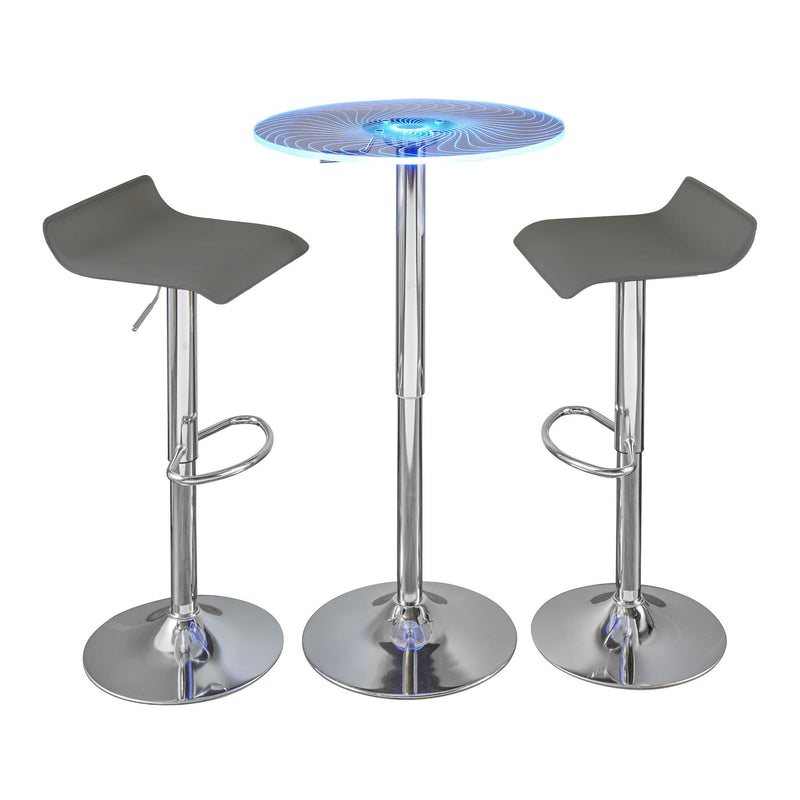 Lumi Source Spyra Ale 3-piece contemporary adjustable bar set with modern design and sleek finishes, ideal for dining or entertaining.