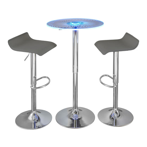 Lumi Source Spyra Ale 3-piece contemporary adjustable bar set with modern design and sleek finishes, ideal for dining or entertaining.