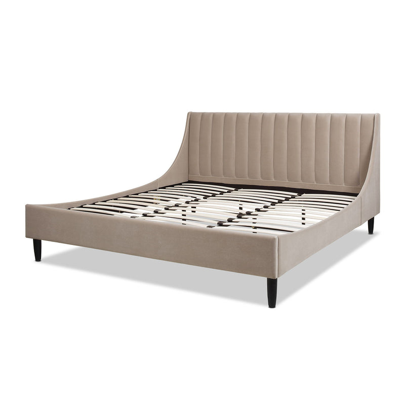 Aspen - Vertical Tufted Modern Headboard Platform Bed Set - R&R Furniture Gallery (Fountain Valley, CA)