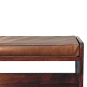 Solid Wood Bench With Upholstered Sea - R&R Furniture Gallery (Fountain Valley, CA)