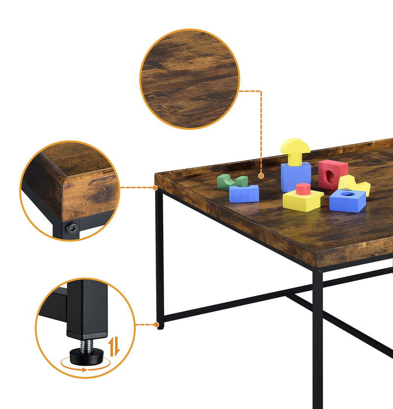 Vinny - Wood Grain Coffee Table Set With Raised Edges - R&R Furniture Gallery (Fountain Valley, CA)