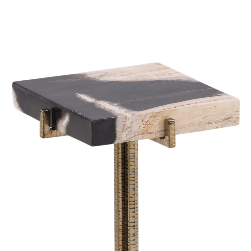 Nyssa - Side Table - Natural And Black