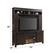 Apison - Entertainment Center (Include 91617Fir) - Espresso - R&R Furniture Gallery (Fountain Valley, CA)