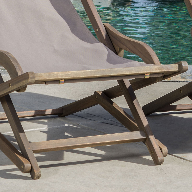 Arcadia - Outdoor Sling Chair With Pillow - R&R Furniture Gallery (Fountain Valley, CA)