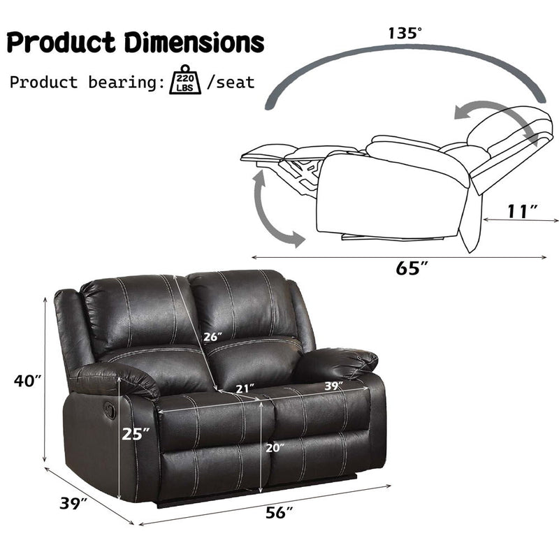 Zuriel - Motion Loveseat - R&R Furniture Gallery (Fountain Valley, CA)