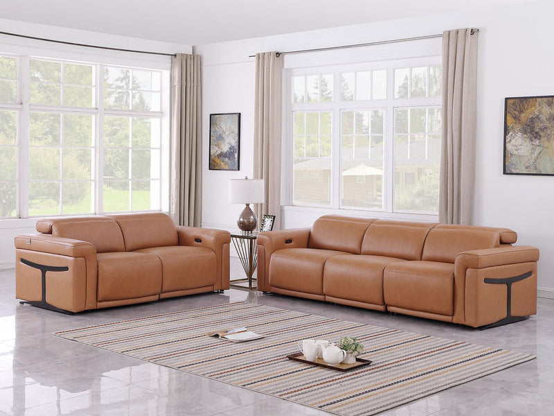 1126 - 5-Piece Modular Power Reclining Sofa And Loveseat Set In With 4 Power Recliners & Power Headrests - R&R Furniture Gallery (Fountain Valley, CA)