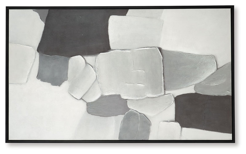 Adilson - Wall Art - White / Gray / Black - R&R Furniture Gallery (Fountain Valley, CA)