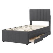 Upholstered Design Platform Bed With Trundle - R&R Furniture Gallery (Fountain Valley, CA)