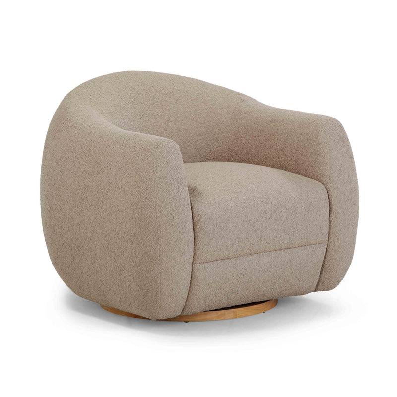 Judy - Boucle Swivel Chair - R&R Furniture Gallery (Fountain Valley, CA)