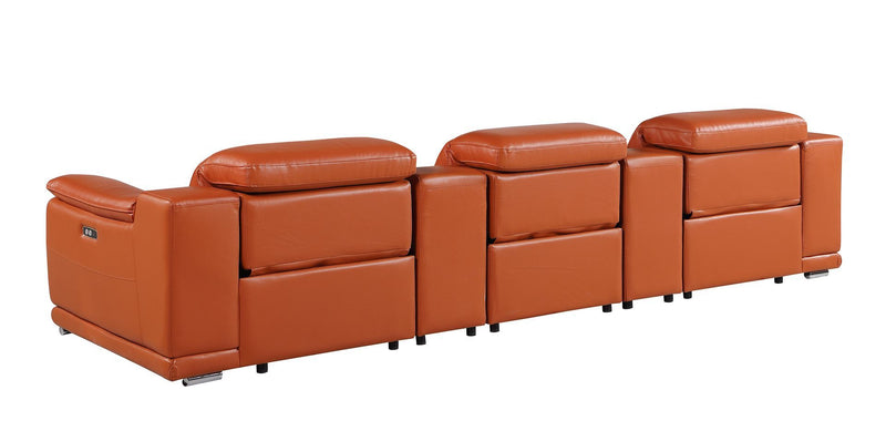 9762 - 5-Piece Modular Power Reclining Sofa And Loveseat Set With 3 Power Recliners In