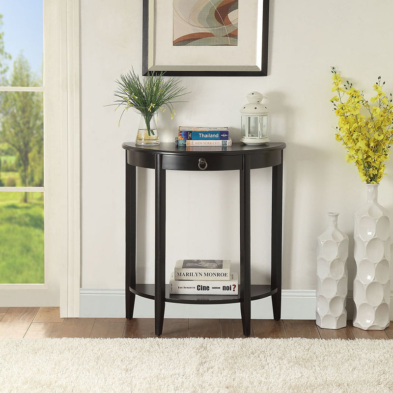 Justino II - Console Table - Black - R&R Furniture Gallery (Fountain Valley, CA)