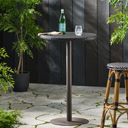 Outdoor Round Rattan Bar Table With Iron Frame - Multi Brown - R&R Furniture Gallery (Fountain Valley, CA)