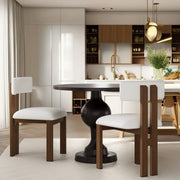 Modern Upholstered Armless Dining Chairs With Metal Legs - R&R Furniture Gallery (Fountain Valley, CA)